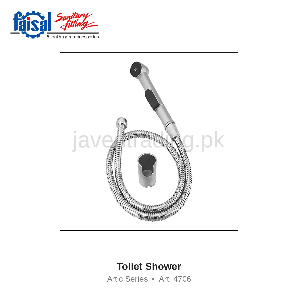 Faisal Sanitary Artic Series 4707 Complete Bath Set, 8 Pieces Single Lever Chrome and Youthful Colour