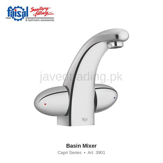 Faisal Sanitary Capri Series 3907 Complete Bath Set, 8 Pieces Quarter Round Chrome, Matt Black and Youthful Colour