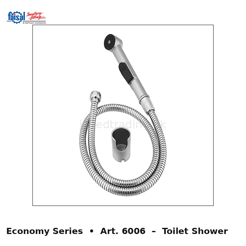 Faisal Sanitary Economy Series 6007 Complete Bath Set, 8 Pieces Full Round Chrome and Youthful Colour