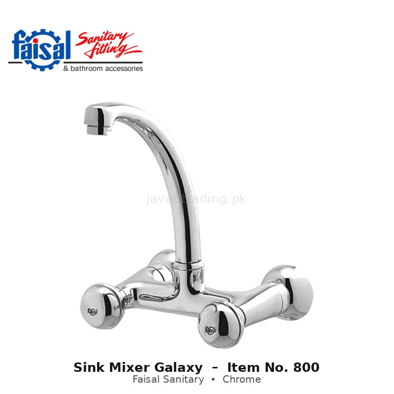 Faisal Sanitary Galaxy Sink Mixer, Item 800 Chrome and Youthful Colour