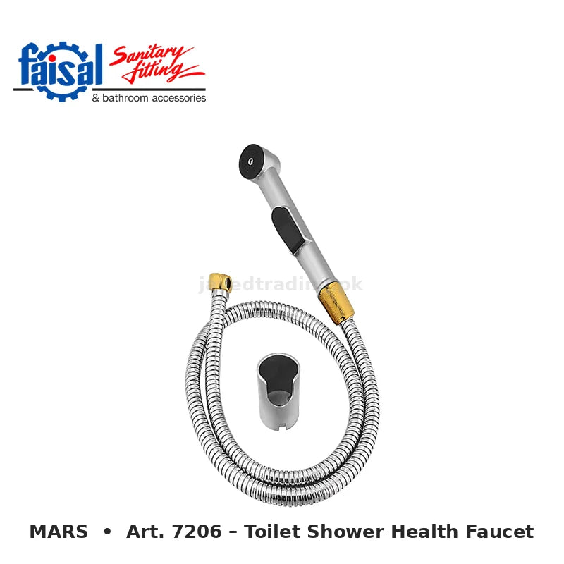 Faisal Sanitary Mars Series 7207 Complete Bath Set, 8 Pieces Single Lever Chrome, Chrome Gold, Matt Black and PVD Full Gold