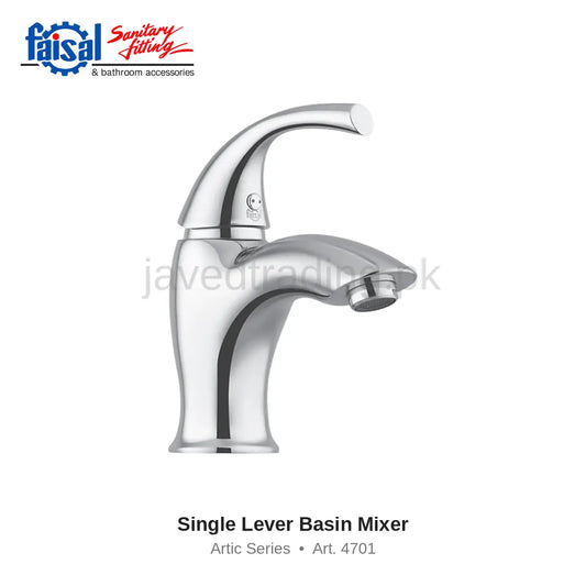 Faisal Sanitary Artic Series 4707 Complete Bath Set, 8 Pieces Single Lever Chrome and Youthful Colour