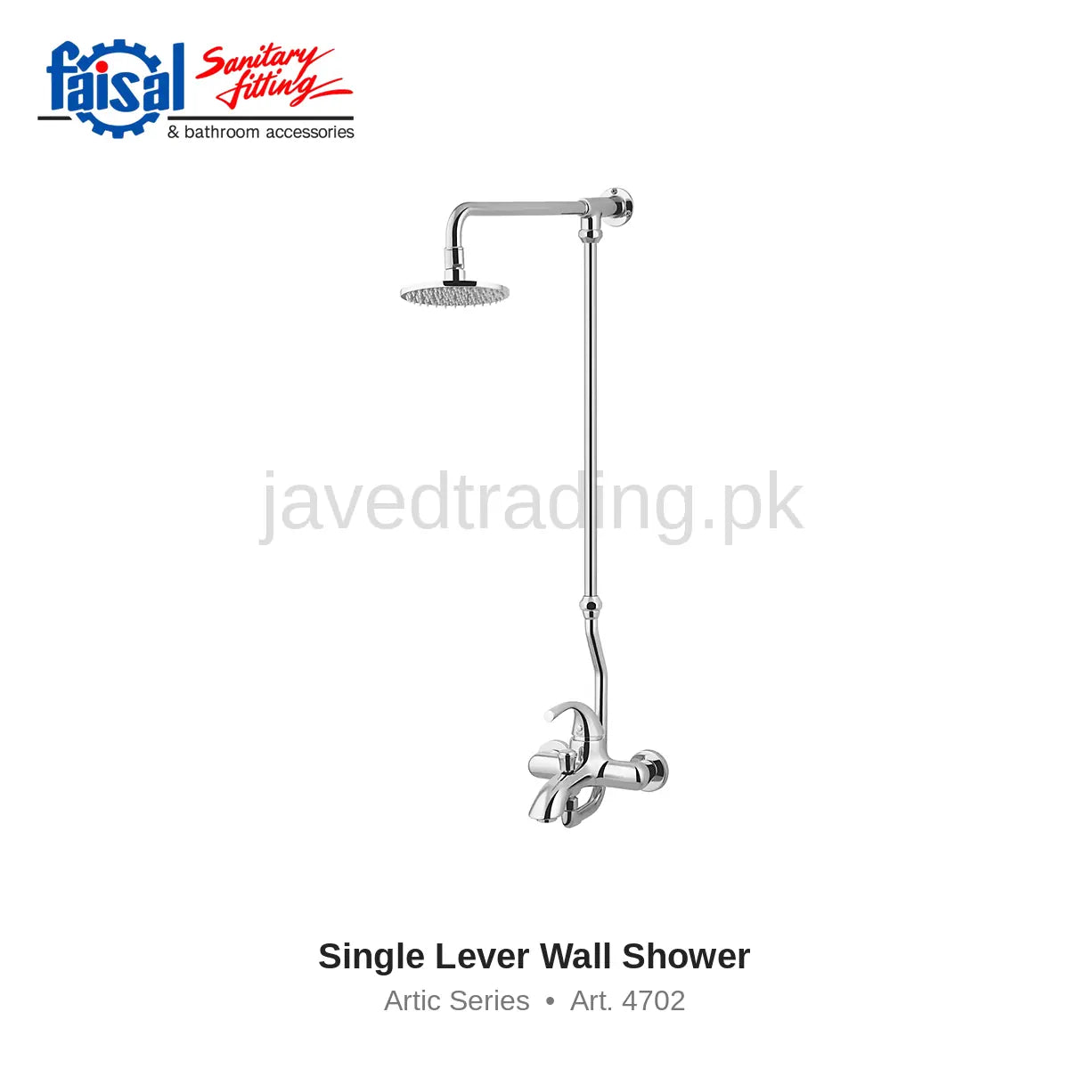 Faisal Sanitary Artic Series 4707 Complete Bath Set, 8 Pieces Single Lever Chrome and Youthful Colour