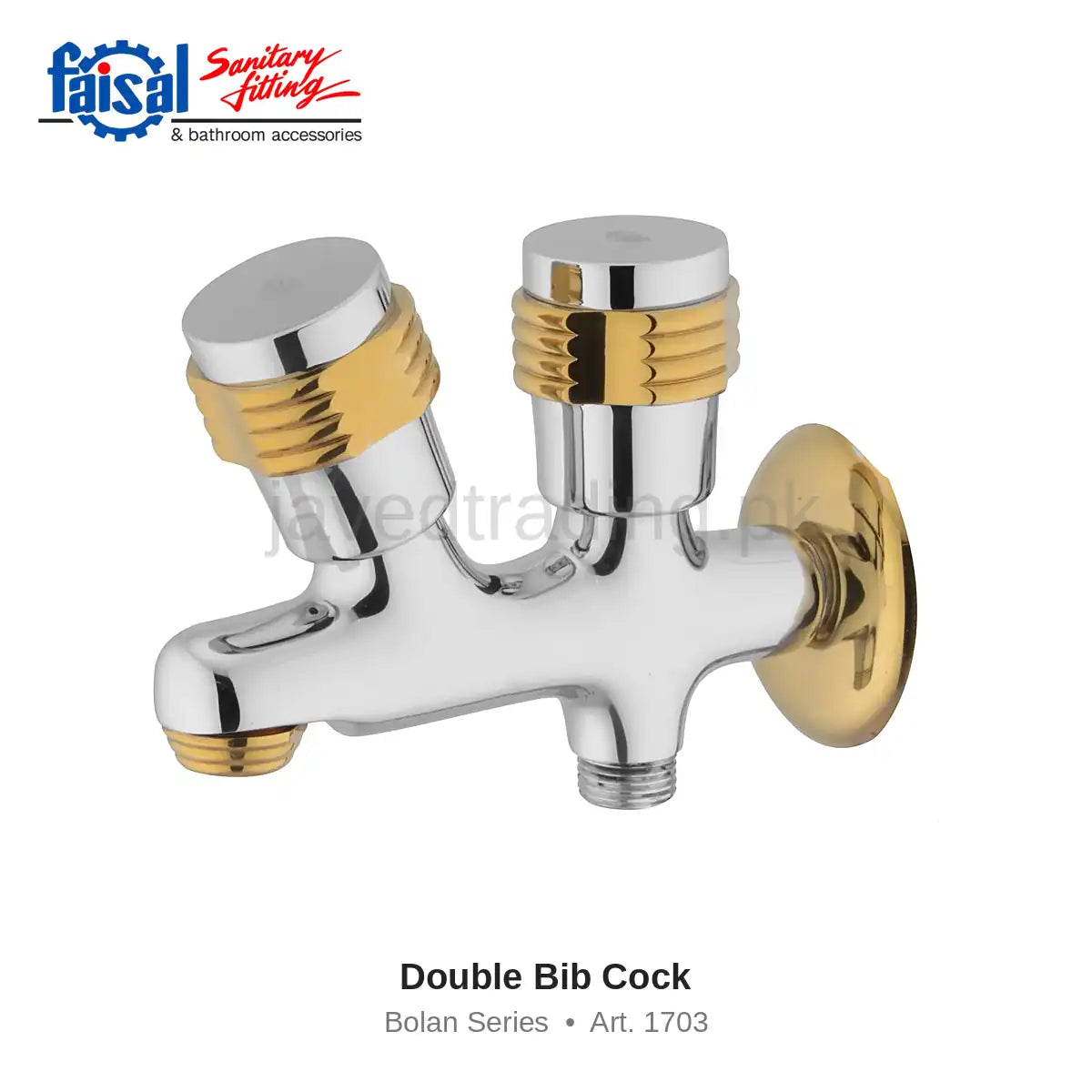 Faisal Sanitary Bolan Series 1707 Complete Bath Set, 8 Pieces Single Round Chrome, Youthful and Chrome Gold