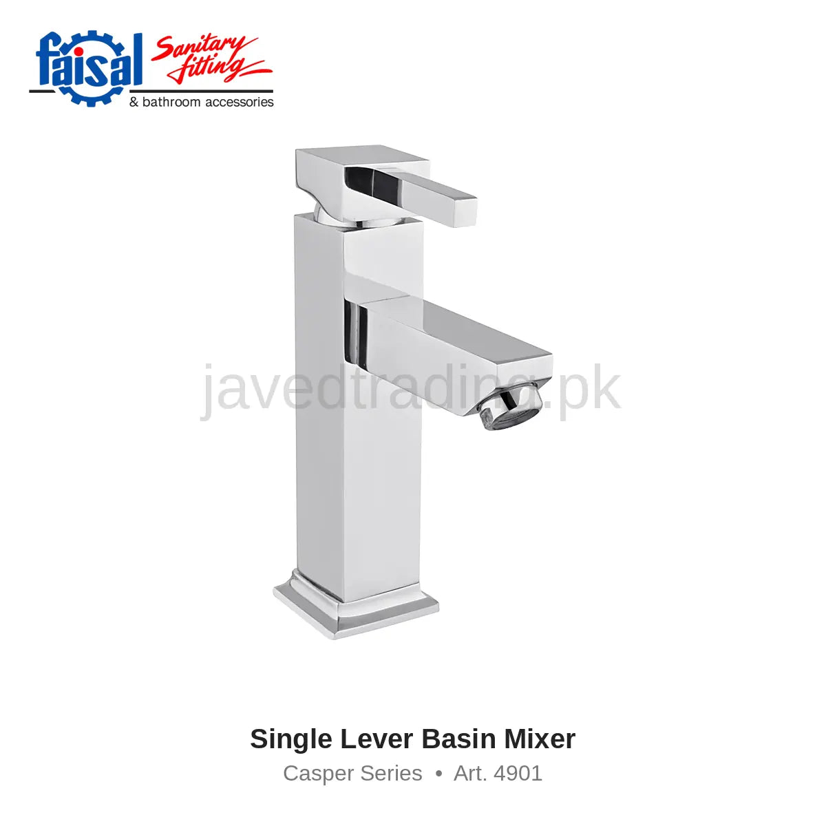 Faisal Sanitary Casper Series 4907 Complete Bath Set, 8 Pieces Single Lever Chrome and Full Gold
