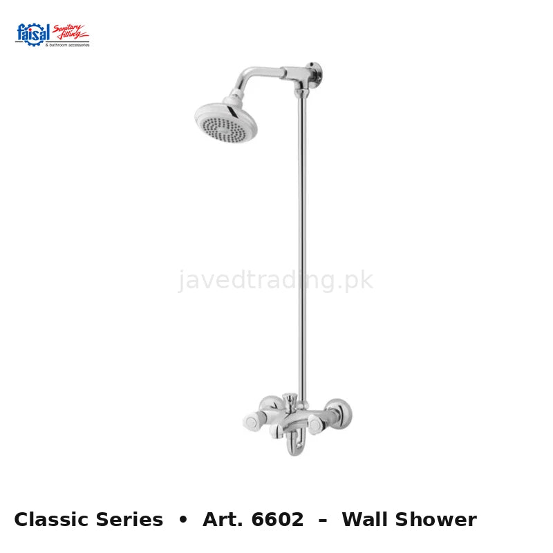Faisal Sanitary Classic Series 6607 Complete Bath Set, 8 Pieces Full Round Chrome