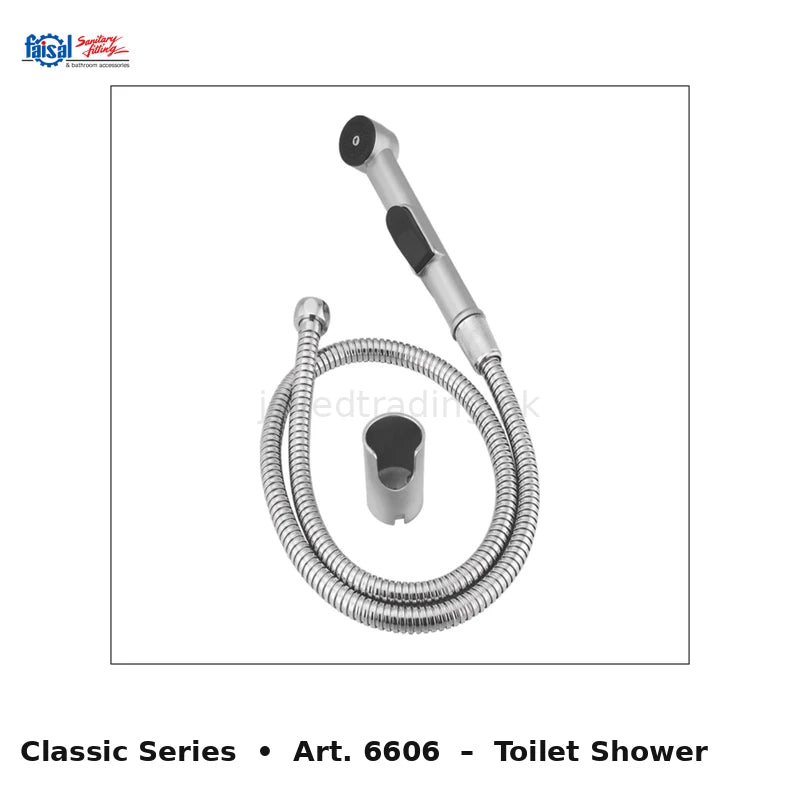 Faisal Sanitary Classic Series 6607 Complete Bath Set, 8 Pieces Full Round Chrome