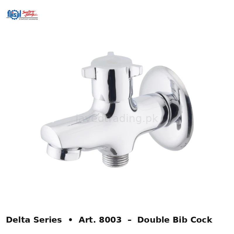 Faisal Sanitary Delta Series 8007 Complete Bath Set, 8 Pieces Single Lever Square Chrome