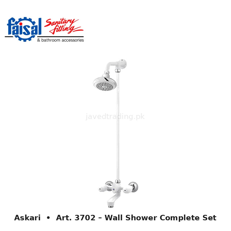 Faisal Sanitary Askari Series 3707 Complete Bath Set, 8 Pieces Full Round Chrome and Youthful Colour
