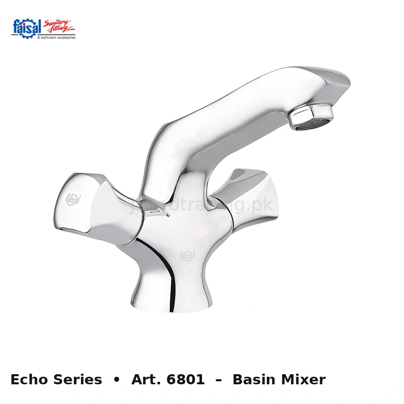 Faisal Sanitary Echo Series 6807 Complete Bath Set, 8 Pieces Quarter Round Chrome