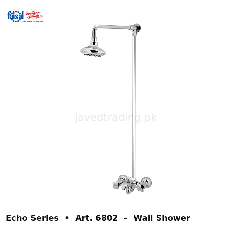 Faisal Sanitary Echo Series 6807 Complete Bath Set, 8 Pieces Quarter Round Chrome
