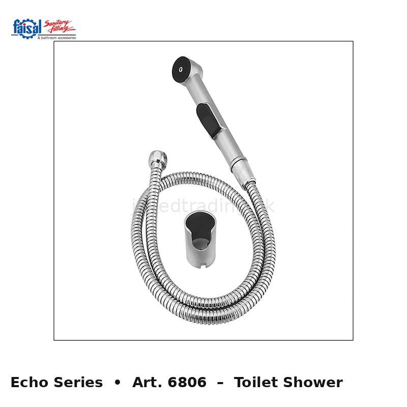Faisal Sanitary Echo Series 6807 Complete Bath Set, 8 Pieces Quarter Round Chrome