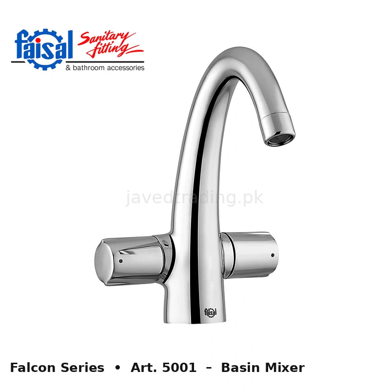 Faisal Sanitary Falcon Series 5007 Complete Bath Set, 8 Pieces Quarter Round Chrome and Youthful Colour