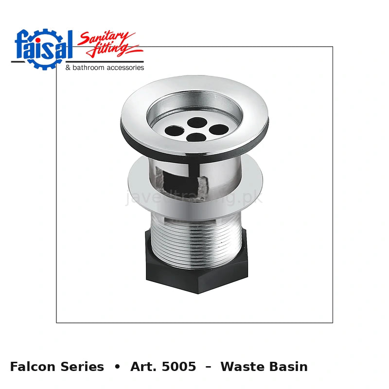 Faisal Sanitary Falcon Series 5007 Complete Bath Set, 8 Pieces Quarter Round Chrome and Youthful Colour