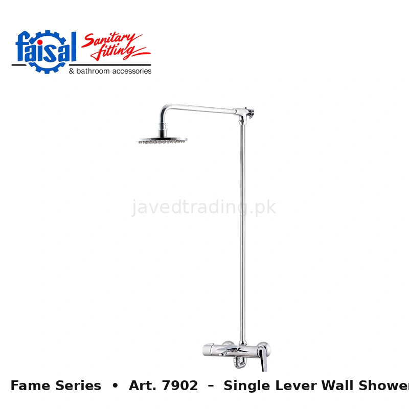 Faisal Sanitary Fame Series 7907 Complete Bath Set, 8 Pieces Single Lever Chrome