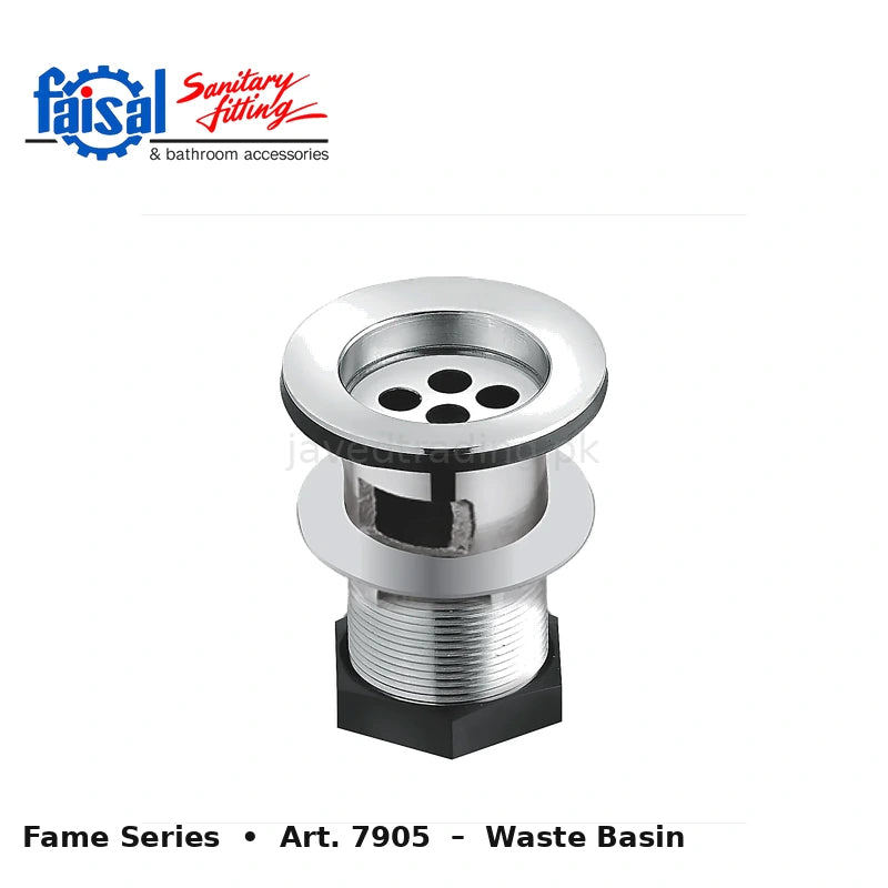 Faisal Sanitary Fame Series 7907 Complete Bath Set, 8 Pieces Single Lever Chrome