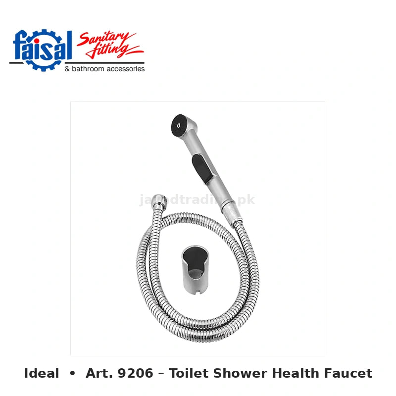 Faisal Sanitary Ideal Series 9207 Complete Bath Set, 8 Pieces Single Lever Chrome, Chrome Gold, Matt Black and PVD Full Gold