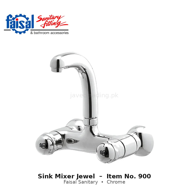 Faisal Sanitary Jewel Sink Mixer, Item 900 Chrome and Youthful Colour