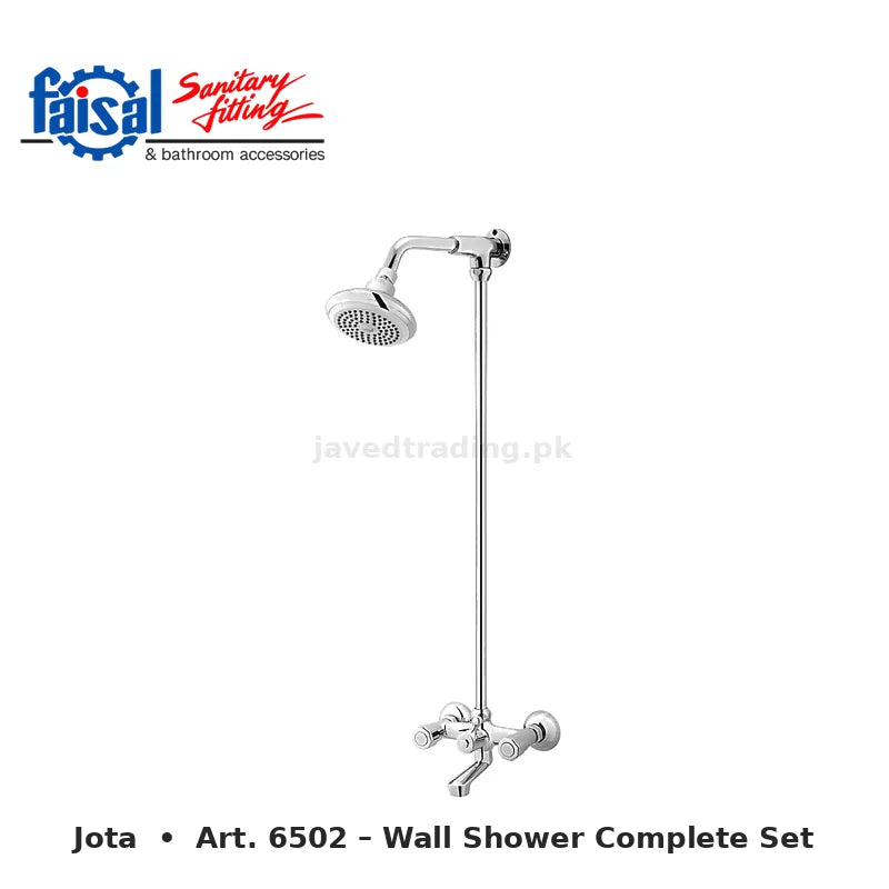 Faisal Sanitary Jota Series 6507 Complete Bath Set, 8 Pieces Full Round Chrome and Youthful Colour