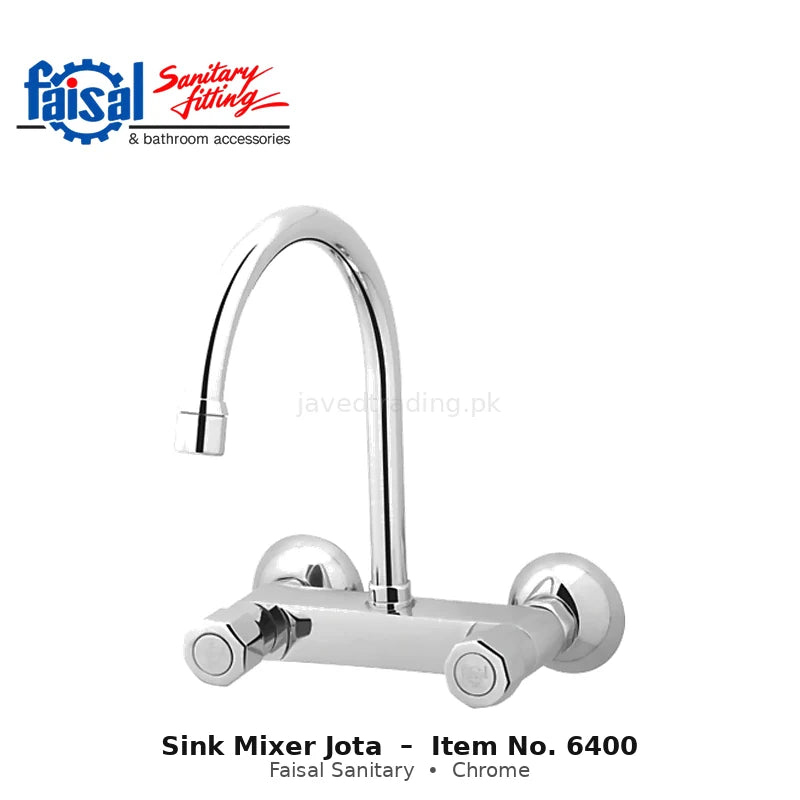Faisal Sanitary Jota Sink Mixer, Item 6400 Chrome
