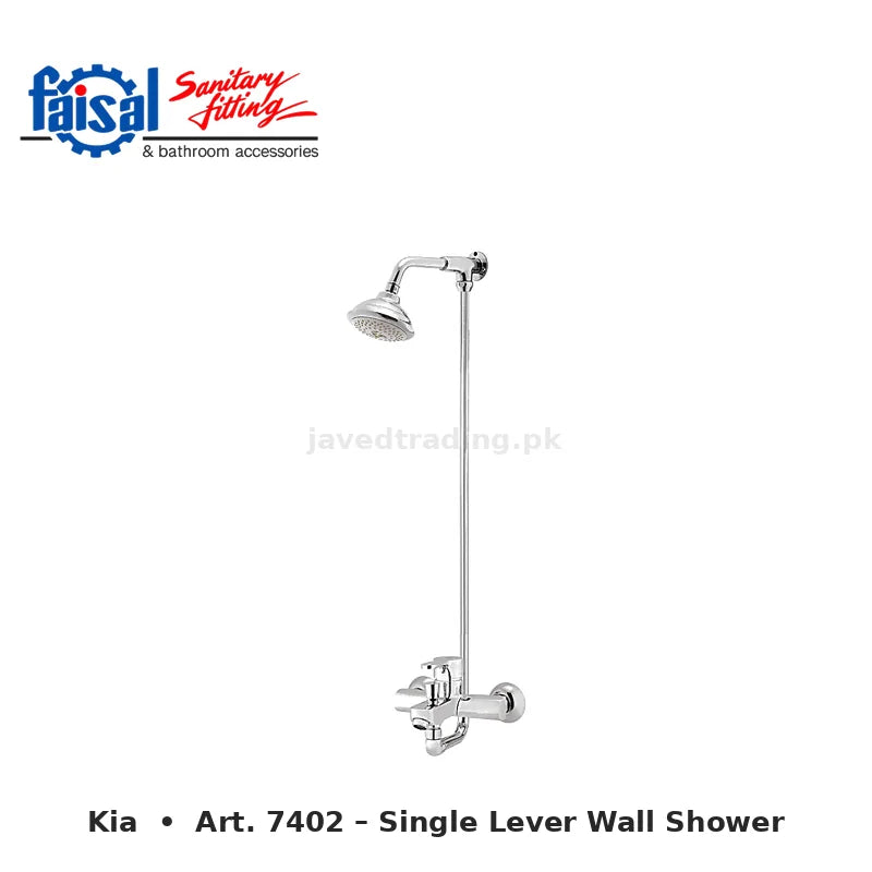 Faisal Sanitary Kia Series 7407 Complete Bath Set, 8 Pieces Single Lever Chrome