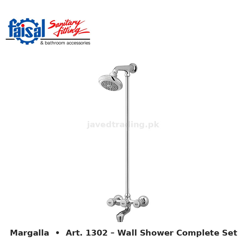 Faisal Sanitary Margalla Series 1307 Complete Bath Set, 8 Pieces Full Round Chrome and Youthful Colour