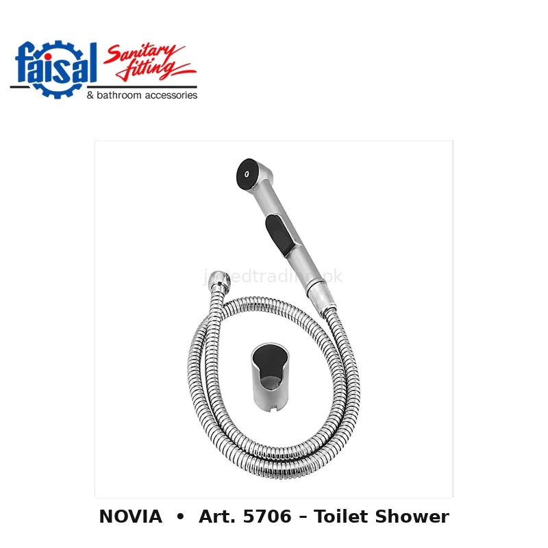 Faisal Sanitary Novia Series 5707 Complete Bath Set, 8 Pieces Single Lever Chrome