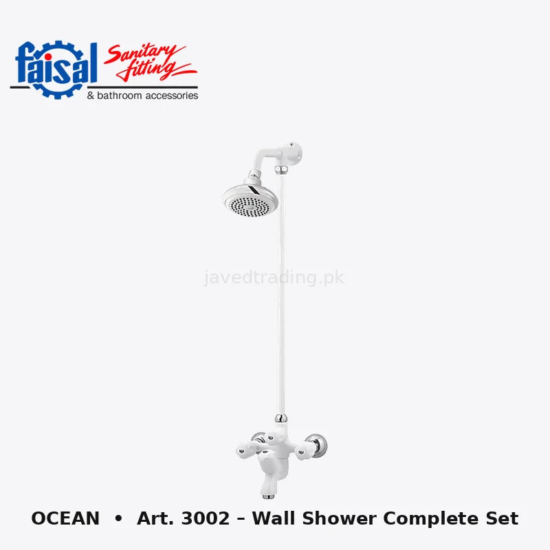 Faisal Sanitary Ocean Series 3007 Complete Bath Set, 8 Pieces Full Round Youthful Colour