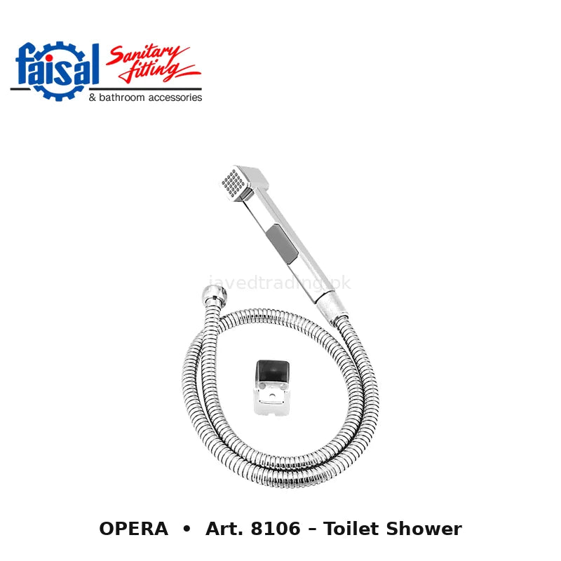 Faisal Sanitary Opera Series 8107 Complete Bath Set, 8 Pieces Single Lever Chrome