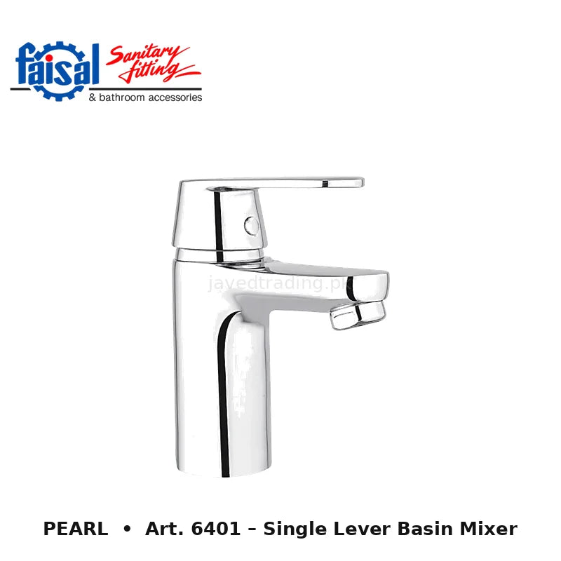 Faisal Sanitary Pearl Series 6407 Complete Bath Set, 8 Pieces Single Lever Chrome