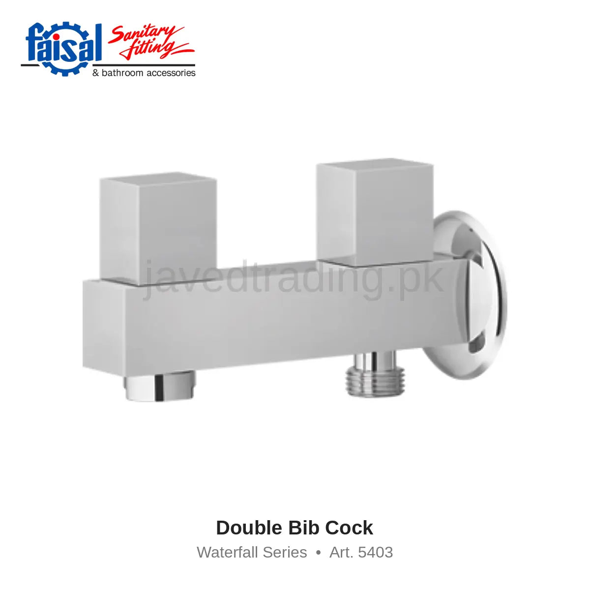 Faisal Sanitary Waterfall Series 5407 Complete Bath Set, 8 Pieces Single Lever Chrome